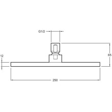 Верхний душ Jacob Delafon Katalyst E13696-CP Хром