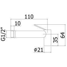 Гигиенический душ Paffoni Tweet Round ZDOC120ST