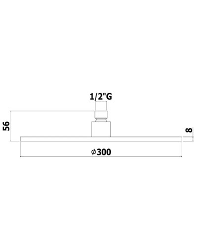 Верхний душ 300 мм Paffoni Master King ZSOF079ST