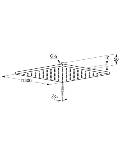 Верхний душ Kludi A-QA 6443005-00 Хром