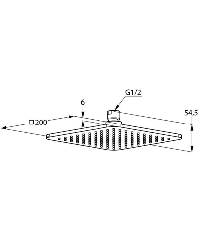 Верхний душ Kludi A-QA 6452005-00 Хром