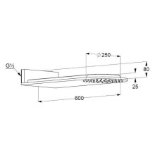 Верхний душ Kludi A-Qa 6487005-00 Хром