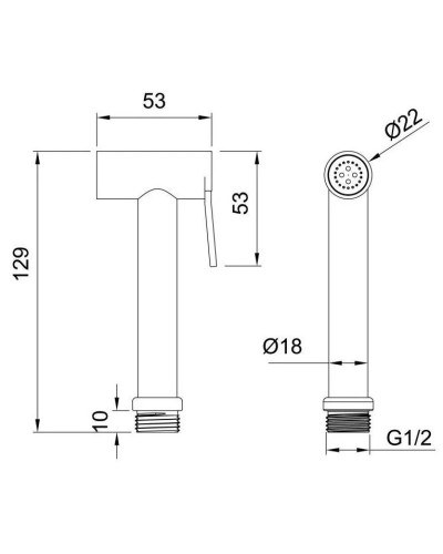 Гигиенический душ Allen Brau Priority 5.31028-00