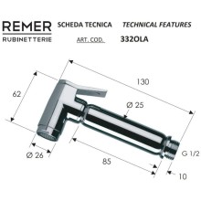 Гигиенический душ Remer 332OLADO