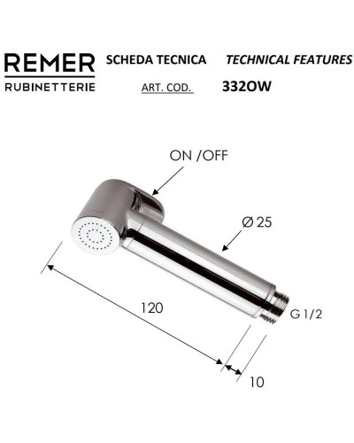 Гигиенический душ Remer 332OWNOX