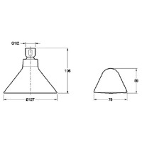 Душ верхний, с беспроводным динамиком Jacob Delafon Moxie 9245D-CP