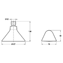 Душ верхний, с беспроводным динамиком Jacob Delafon Moxie 9245D-CP