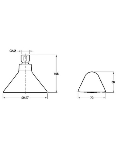 Душ верхний, с беспроводным динамиком Jacob Delafon Moxie 9245D-CP