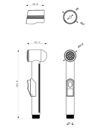 Гигиенический душ Lemark LM8014C Хром