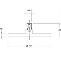 Верхний душ Jacob Delafon EO E14536-CP Хром