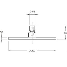 Верхний душ Jacob Delafon EO E14536-CP Хром