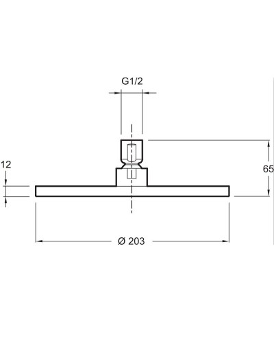Верхний душ Jacob Delafon EO E14536-CP Хром