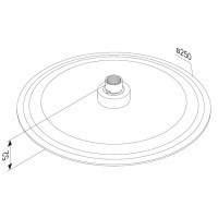 Верхний душ 250 мм Damixa Scandinavian Pure 936050000