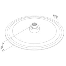 Верхний душ 250 мм Damixa Scandinavian Pure 936050300