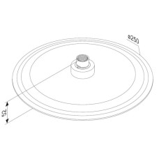 Верхний душ 250 мм Damixa Scandinavian Pure 936050300