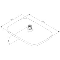 Верхний душ 300х210 мм Damixa Gala 953050300