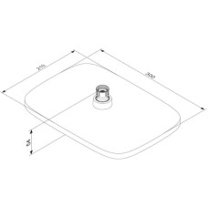 Верхний душ 300х210 мм Damixa Gala 953050300