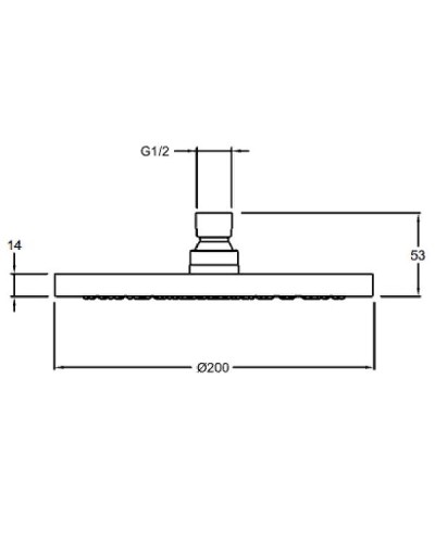 Верхний душ Jacob Delafon July E21760-CP Хром