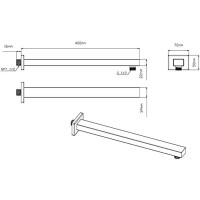 Верхний душ 315х210 мм Vincea VSHD-41CCH