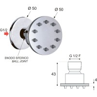 Боковая форсунка Remer NX34JET Хром