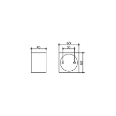 Настенный держатель для лейки KEUCO Edition 11 51191010000
