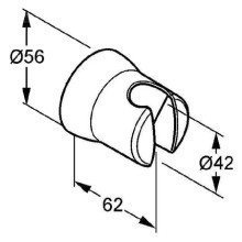 Настенный держатель для лейки Kludi Balance 520500500