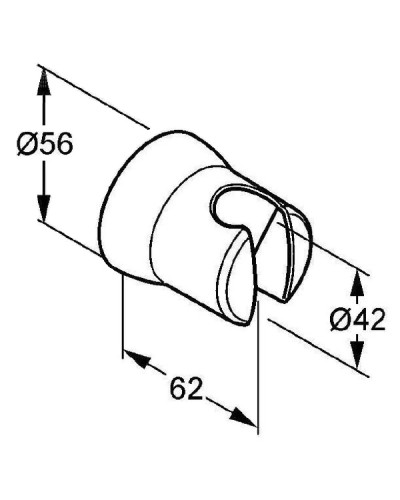 Настенный держатель для лейки Kludi Balance 520500500