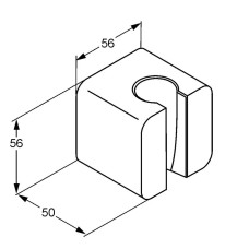 Настенный держатель для лейки Kludi A-QA 6555105-00