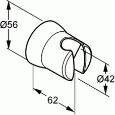 Держатель ручного душа Kludi Sirena 6305005-00 Хром