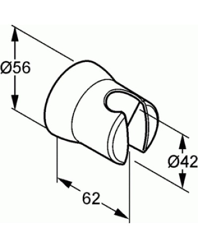 Держатель ручного душа Kludi Sirena 6305005-00 Хром