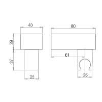 Держатель ручного душа Paini Dax 82CR185 Хром