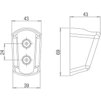 Держатель ручного душа Paini 53CR186 Хром