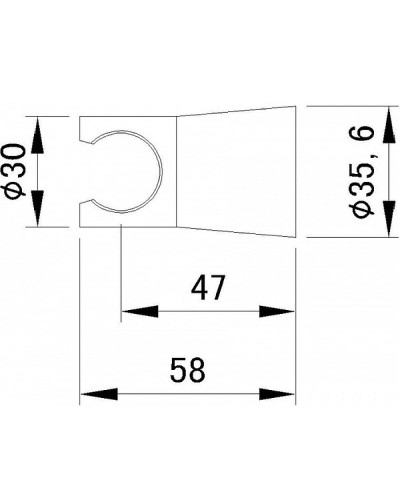 Держатель ручного душа Aquanet Round AF210-93R-S 245421 Сатин