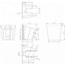Держатель ручного душа Aquanet AF000-03C 246907 Хром