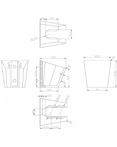 Держатель ручного душа Aquanet AF000-03C 246907 Хром