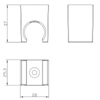 Держатель ручного душа Aquanet AF000-031B 261835 Черный матовый