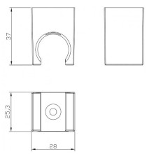 Держатель ручного душа Aquanet AF000-031B 261835 Черный матовый