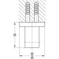 Держатель ручного душа Cezares CZR-F-SO2-01 Хром