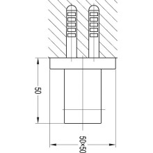 Держатель ручного душа Cezares CZR-F-SO2-01 Хром