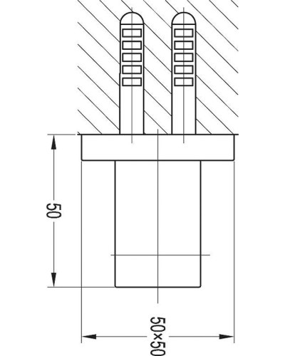 Держатель ручного душа Cezares CZR-F-SO2-01 Хром
