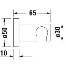 Держатель для душевой лейки Duravit UV0620006000
