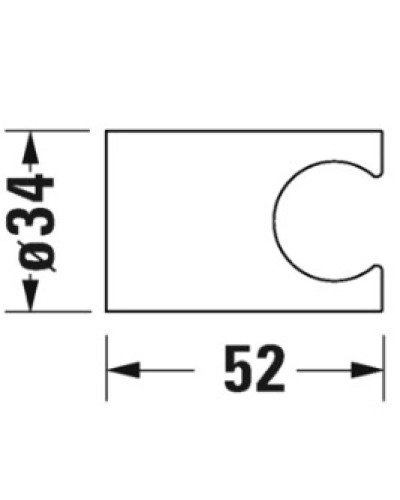 Держатель для душевой лейки  Duravit UV0620000000