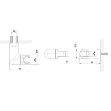 Держатель ручного душа Bravat P7185BW-ENG Черный матовый