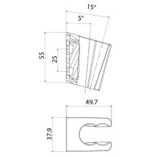 Держатель ручного душа Iddis Slide 080WL00i53 Белая матовая