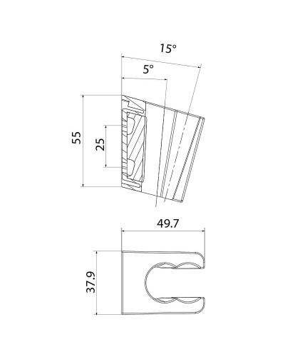 Держатель ручного душа Iddis Slide 080WL00i53 Белая матовая
