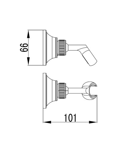 Держатель ручного душа Lemark LM8489C Хром