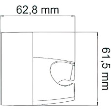 Держатель ручного душа WasserKRAFT A014 Хром