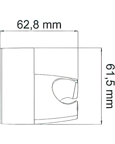 Держатель ручного душа WasserKRAFT A014 Хром
