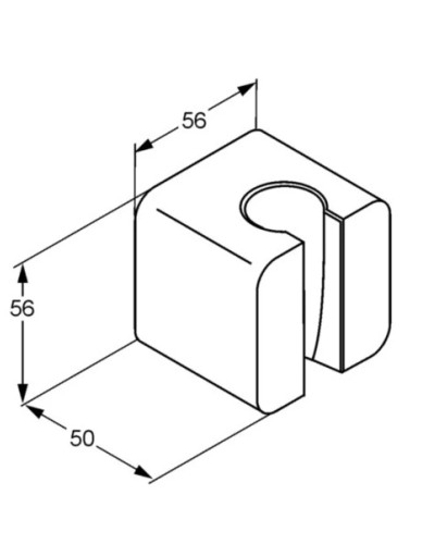 Настенный держатель для лейки Kludi A-QA 6555143-00
