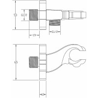 Держатель ручного душа ZorG Antic AZR 5 BR Бронза